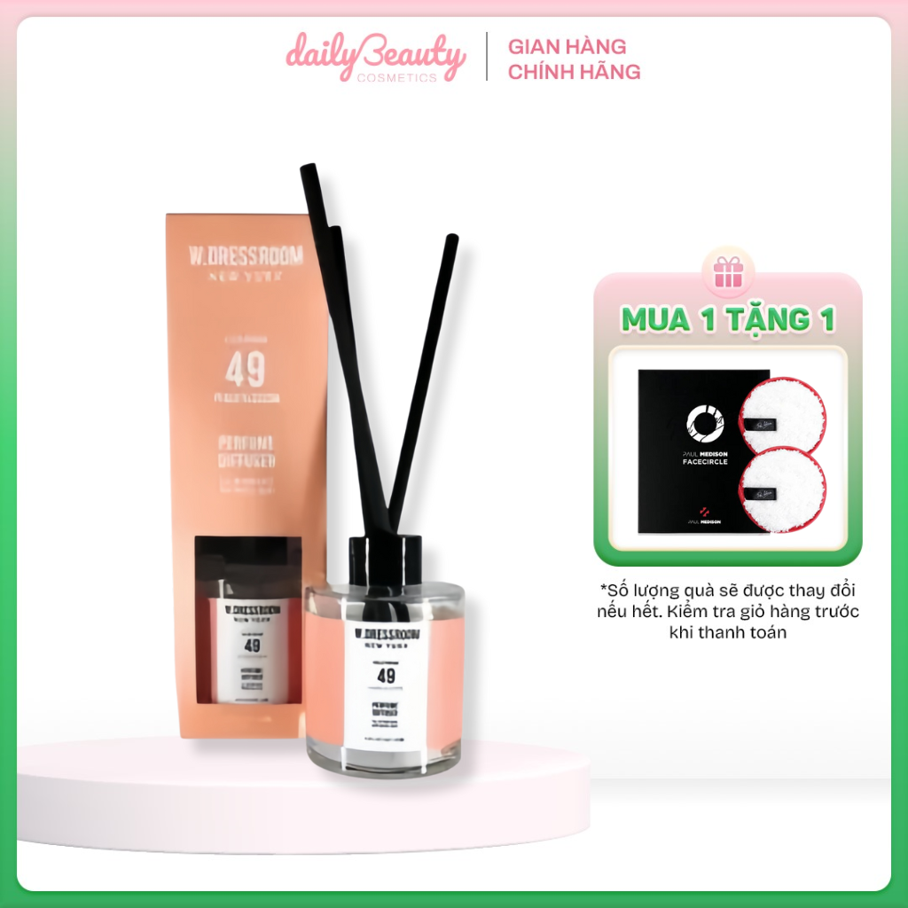 Tinh Dầu Khuếch Tán Thơm Phòng W.Dressroom Perfume Diffuser 120ml Daily Beauty