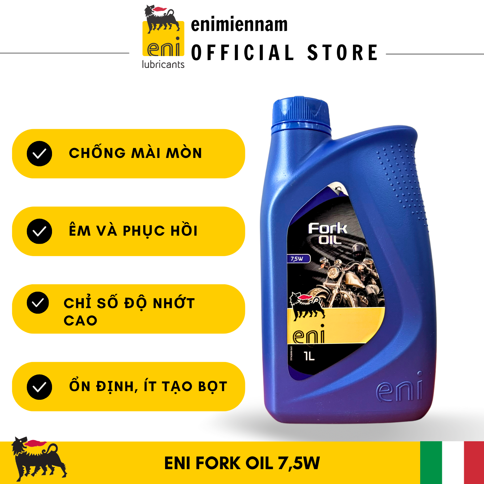 Dầu phuộc eni 7,5w nhập khẩu ý