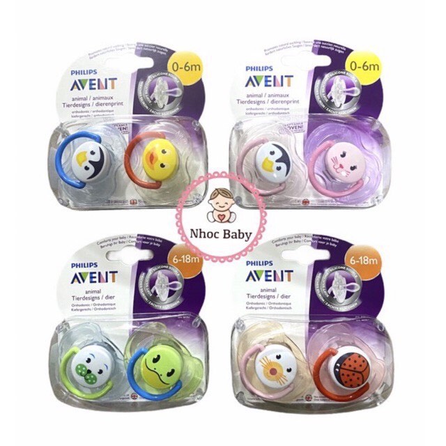 Lẻ 1 ty ngậm/ ty giả silicon philips avent cho bé 0-6m/6-18m