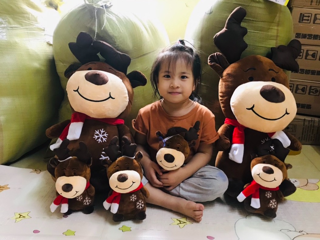 Thú Nhồi Bông Tuần Lộc (có 4 size) Món Quà Giáng Sinh Ý Nghĩa