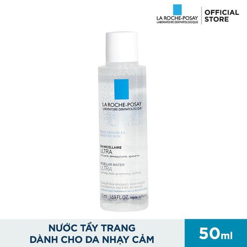 Nước tẩy trang cho da nhạy cảm và da dầu mụn La Roche-Posay Micellar Water Ultra Sensitive Skin 50ml, cam kết hàng đúng mô tả, chất lượng đảm bảo an toàn đến sức khỏe người sử dụng