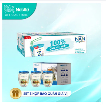 date 10 2023 Thùng 36 hộp Sữa bột pha sẵn Nestle NAN OPTIPRO 4 RTD cho trẻ