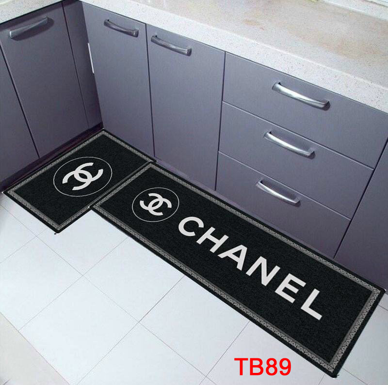 Bộ thảm bếp chống trơn in họa tiết 3d