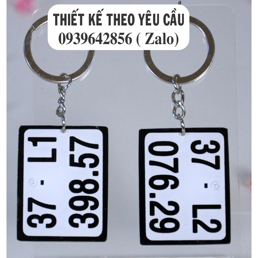 Móc khóa in biển số xe