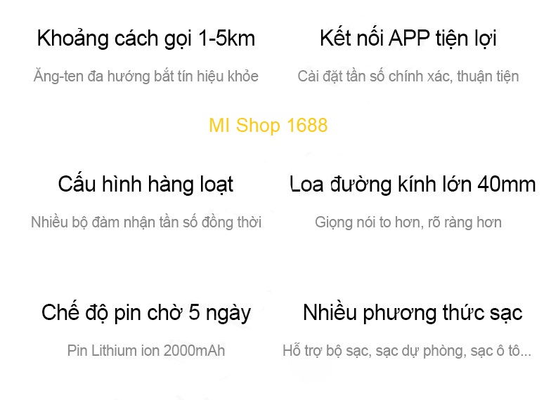 Bộ Đàm Xiaomi Lite Walkie Talkie [ Hàng Chính Hãng ]