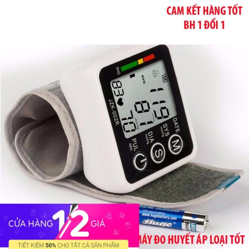 Máy Đo Huyết Áp Cổ Tay Jziki JZK-001R Kĩ Thuật Số Cao Máy đo huyết áp cổ tay Healthy Life JZK-001R Máy đo huyết áp cổ tay Healthy Life JZK-001R cao cấp