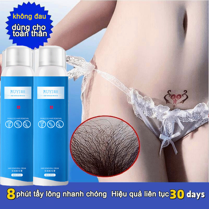 Kem Triệt Lông Dạng Xịt, Kem Triệt Lông Body Lành Tính Dạng Xịt Tẩy Lông Tay Lông Chân Lông Nách Vùng Kín Dịu Nhẹ, Dùng Như Kem Tẩy Lông Vĩnh Viễn, Kem Tẩy Lông kem tẩy lông mẫu mới dạng xịt bọt mềm dịu nhẹ,