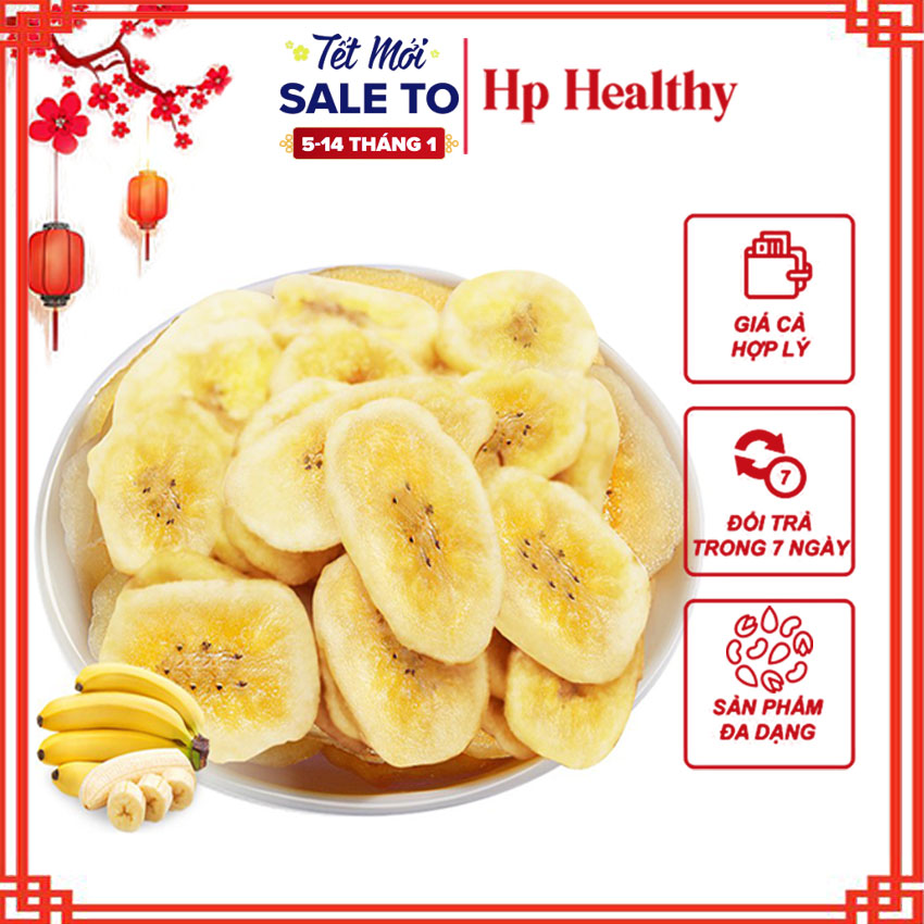 300G Chuối Sấy Đà Lạt Giòn Rụm Loại Ngon Xuất Khẩu