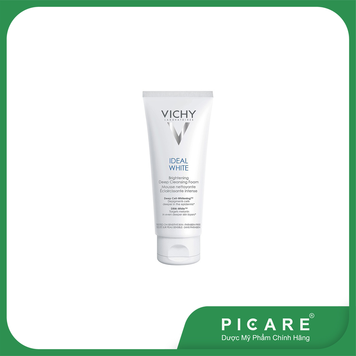Vichy Sữa rửa mặt tạo bọt dưỡng trắng da Ideal White Brightening Deep Cleansing Foam 100ml