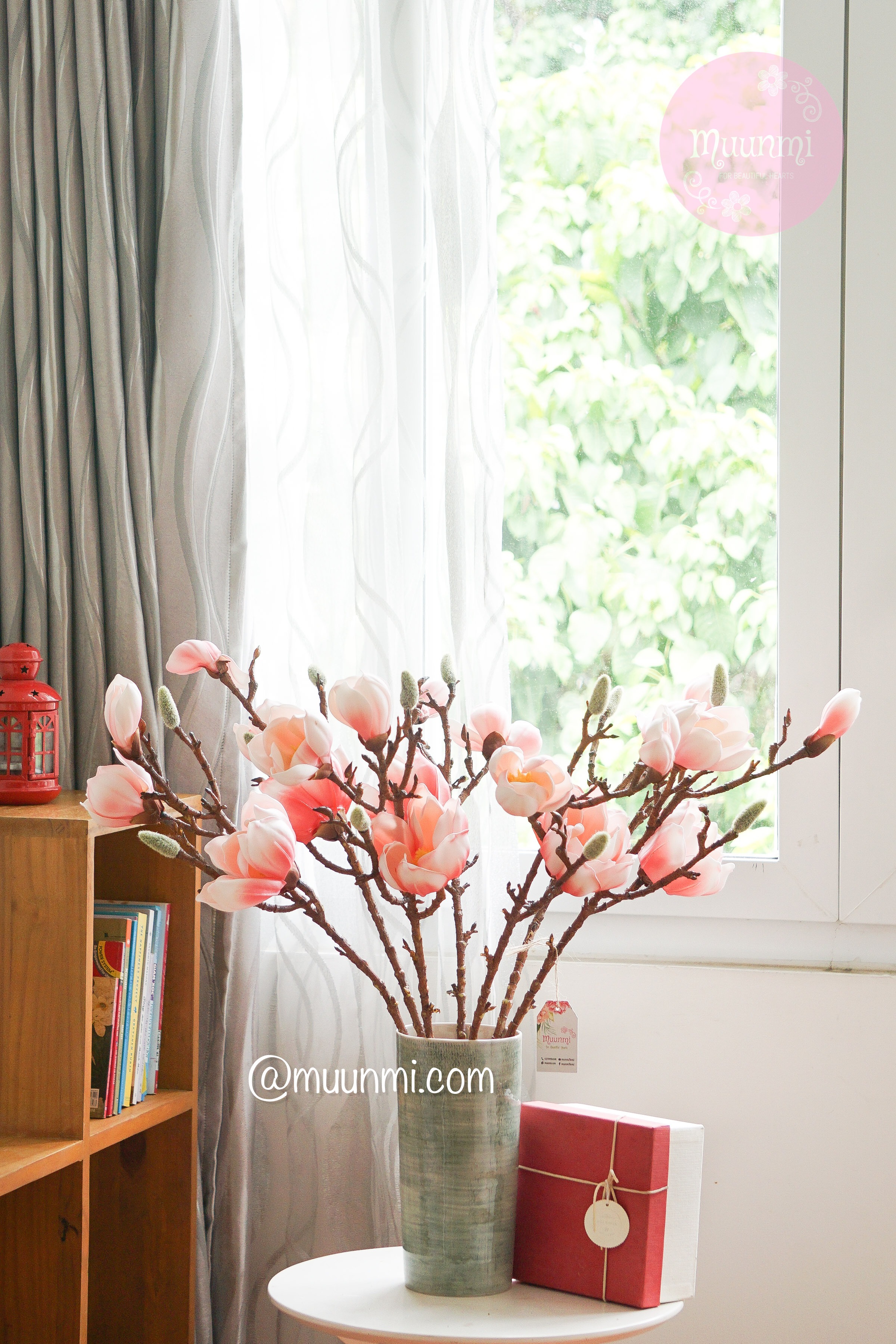 Hoa lụa 🌸  | Hoa MỘC LAN HỒNG cao cấp cắm bình rất ĐẸP và SANG