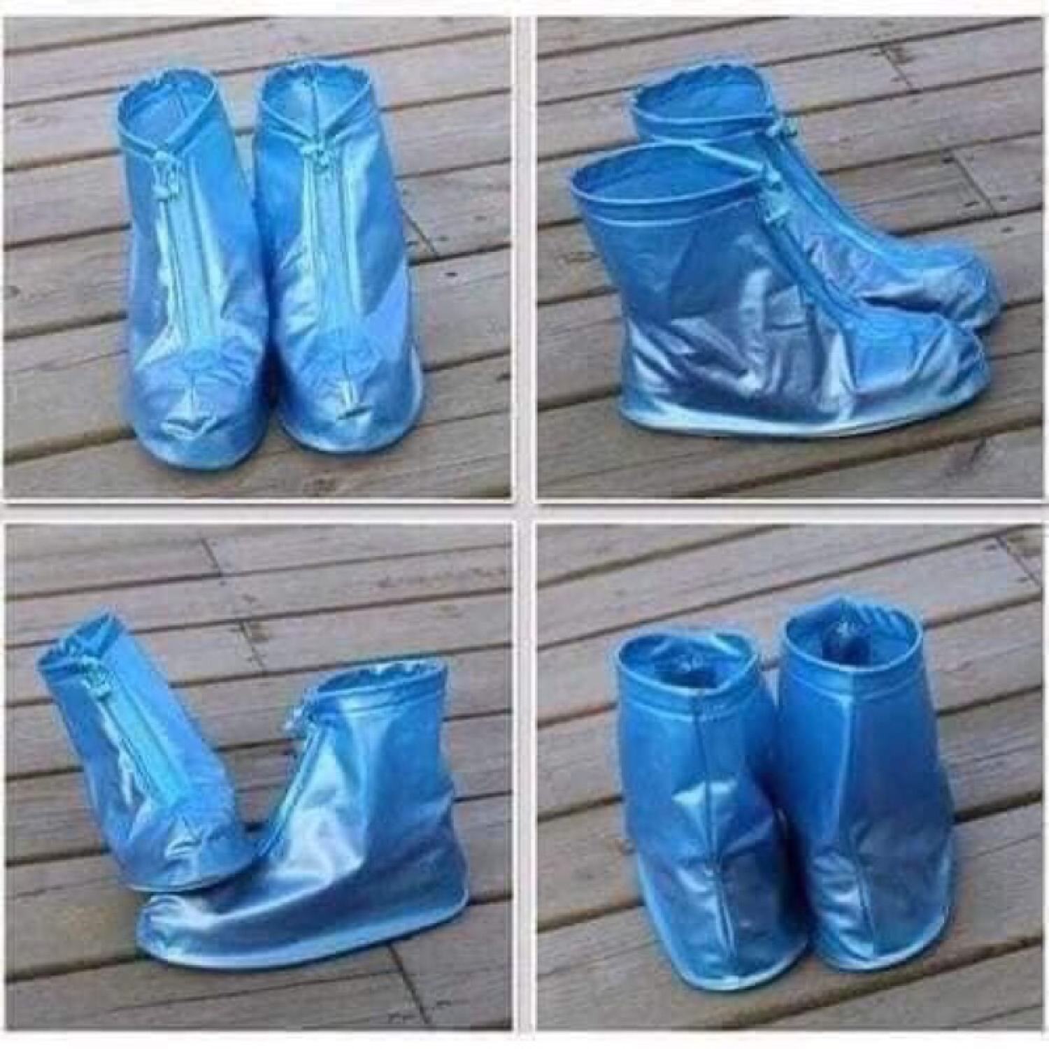 Ủng bọc giày đi mưa có khoá kéo, 2 lớp bảo vệ chống ướt giầy