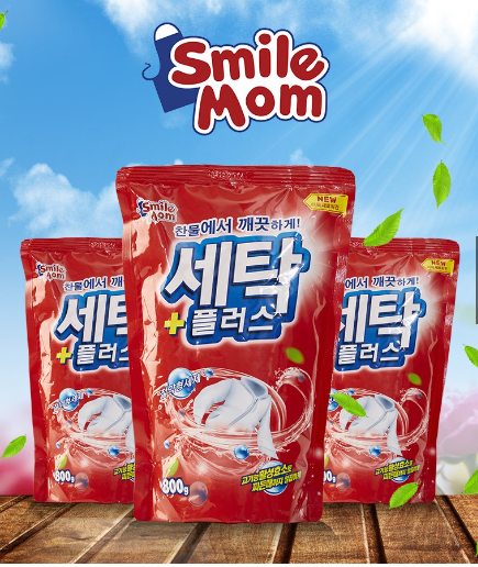Bột giặt Hàn Quốc SANDOKKAEBI SMILE MOM 800g