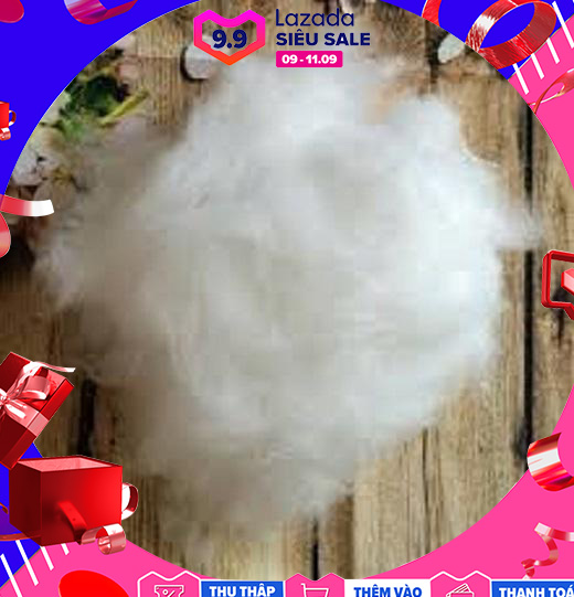 1KG Bông Gòn Nhồi Thú Bông, Gối Đầu, Gòn rất tơi với đặc tính độ đàn hồi cao nên khi nhồi có độ bung rất tốt