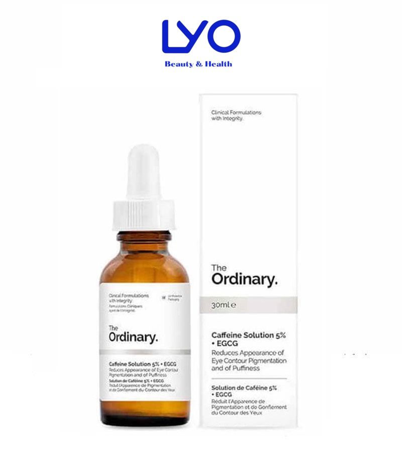 Serum giảm quầng thâm và bọng mắt The Ordinary Caffein Solution 5% + EGCG 30ml Lyo Shop