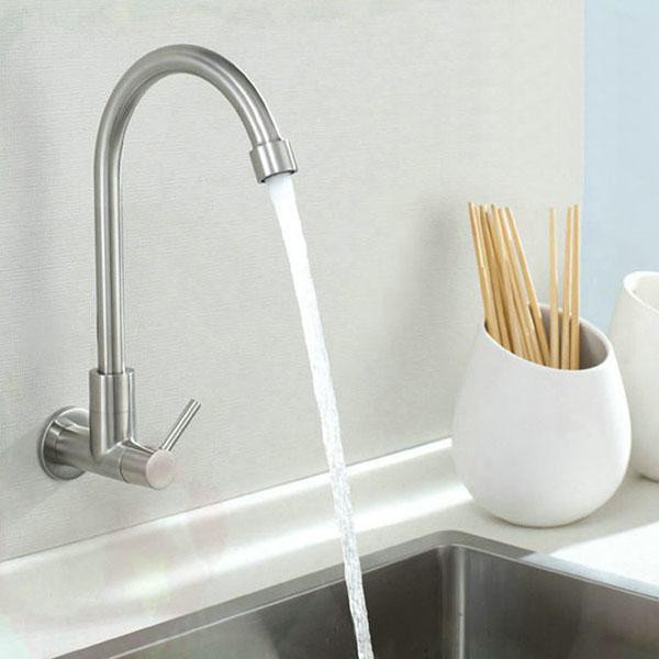 Vòi rửa chén - bát lạnh gắn tường inox 304 sản phẩm đa dạng về mẫu mã kích cỡ màu sắc chất lượng đảm bảo cam kết hàng giống với mô tả