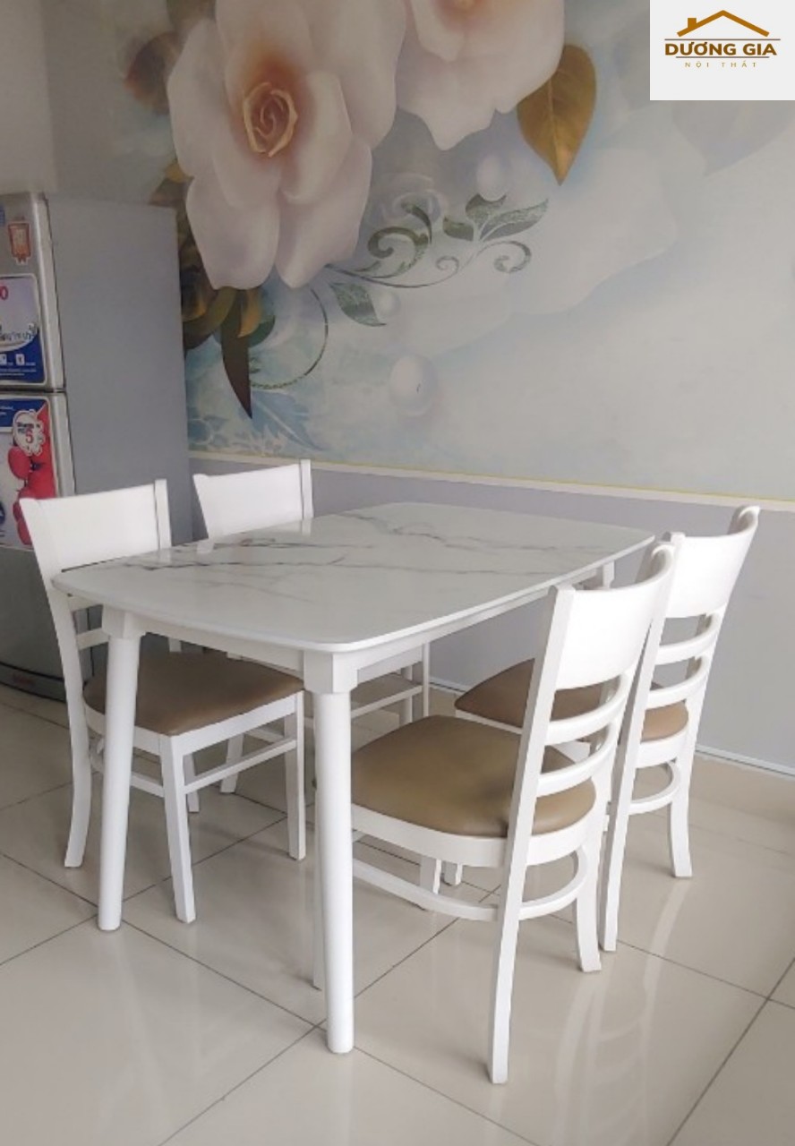 BỘ BÀN ĂN DÃ VÂN ĐÁ CAO CẤP CHỐNG NƯỚC SIÊU BỀN