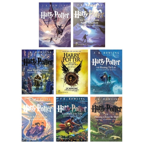 Combo Harry Potter - Trọn Bộ 8 Cuốn - Phiên Bản Tiếng Việt + Tặng Kèm Bookmark