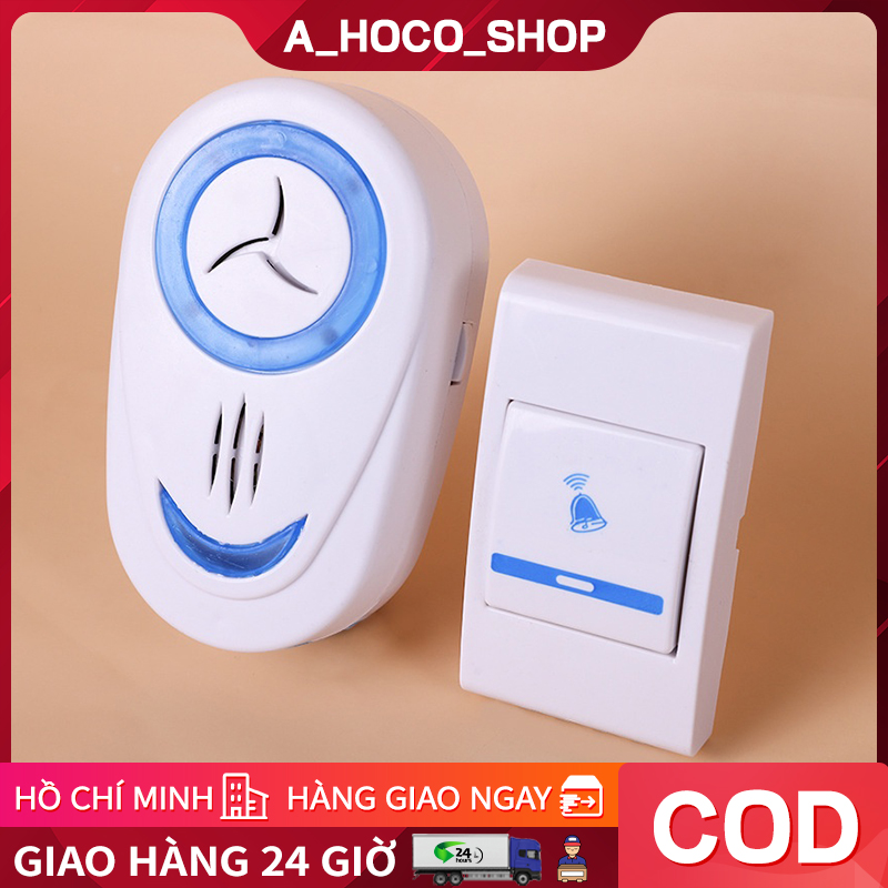 Chuông Cửa Không Dây Khách Thông Minh, Chống Nước, Chuông Cổng, Chuông Báo Động Cho Người Già
