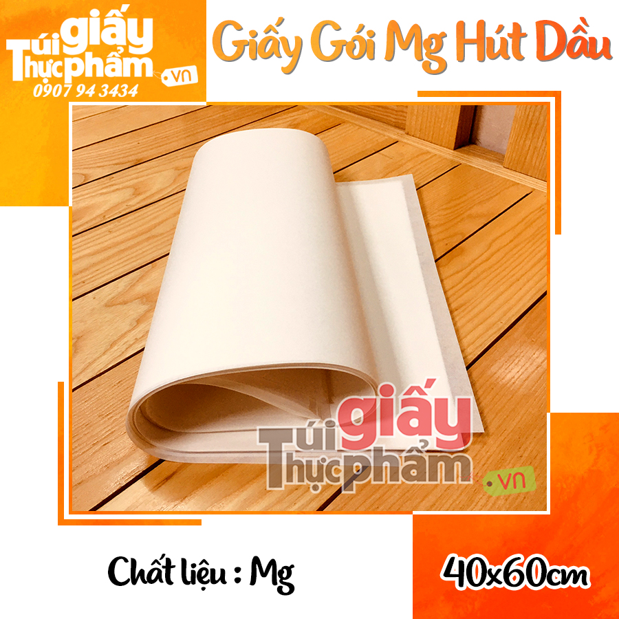 Giấy Gói Chống ẩm -Thấm hút dầu  (500 tờ / 40x60cm / 40gsm)