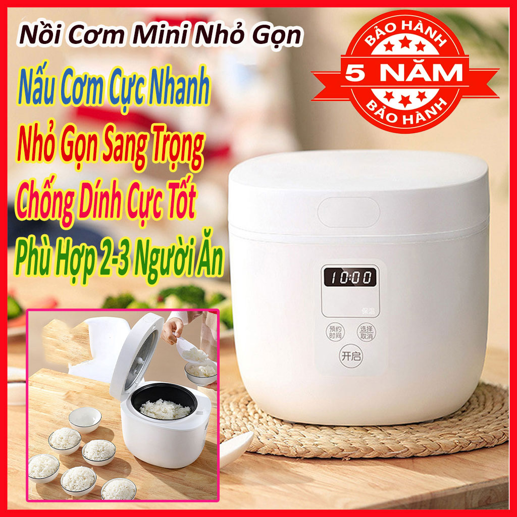 Nồi cơm mini,nồi cơm điện giữ nhiệt, nồi cơm điện đa năng nhỏ có thể giữ nhiệt trong vòng 24 giờ,chống dính,nấu cơm cực nhanh