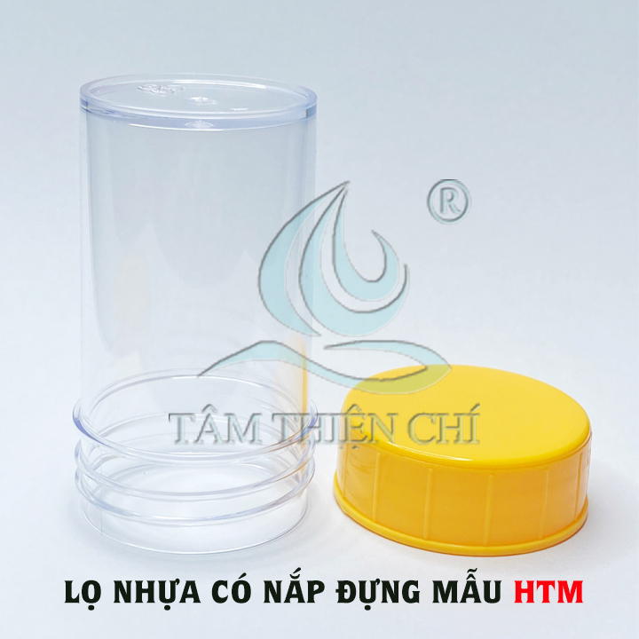 [HCM]Lọ nhựa lưu mẫu có nắp màu vàng không nhãn túi 3 pcs