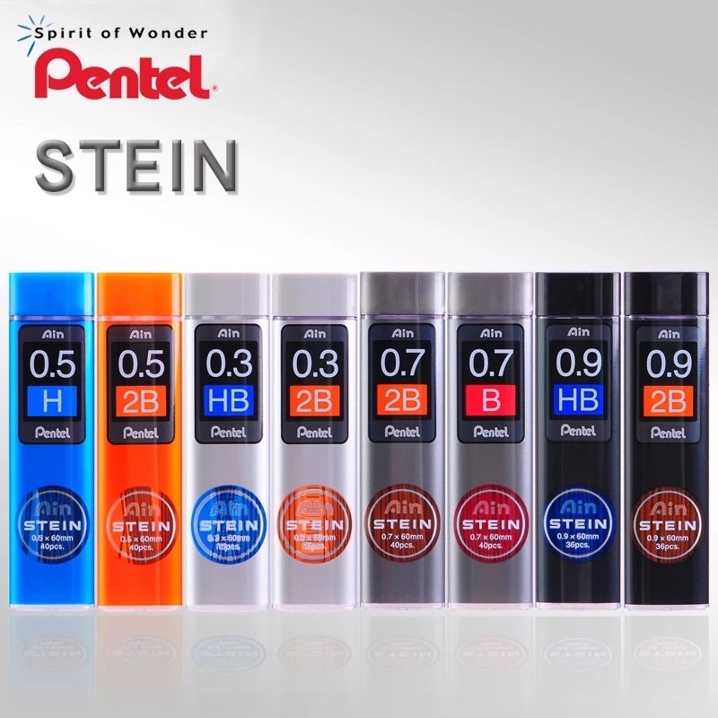Ngòi (Ruột) chì kim Pentel 0.3/0.5/0.7 2B Stein