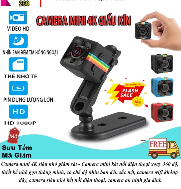 Mini Travel Surveillance Camera Sq11 Giá 98,385 Đồng*Miễn phí vận chuyển