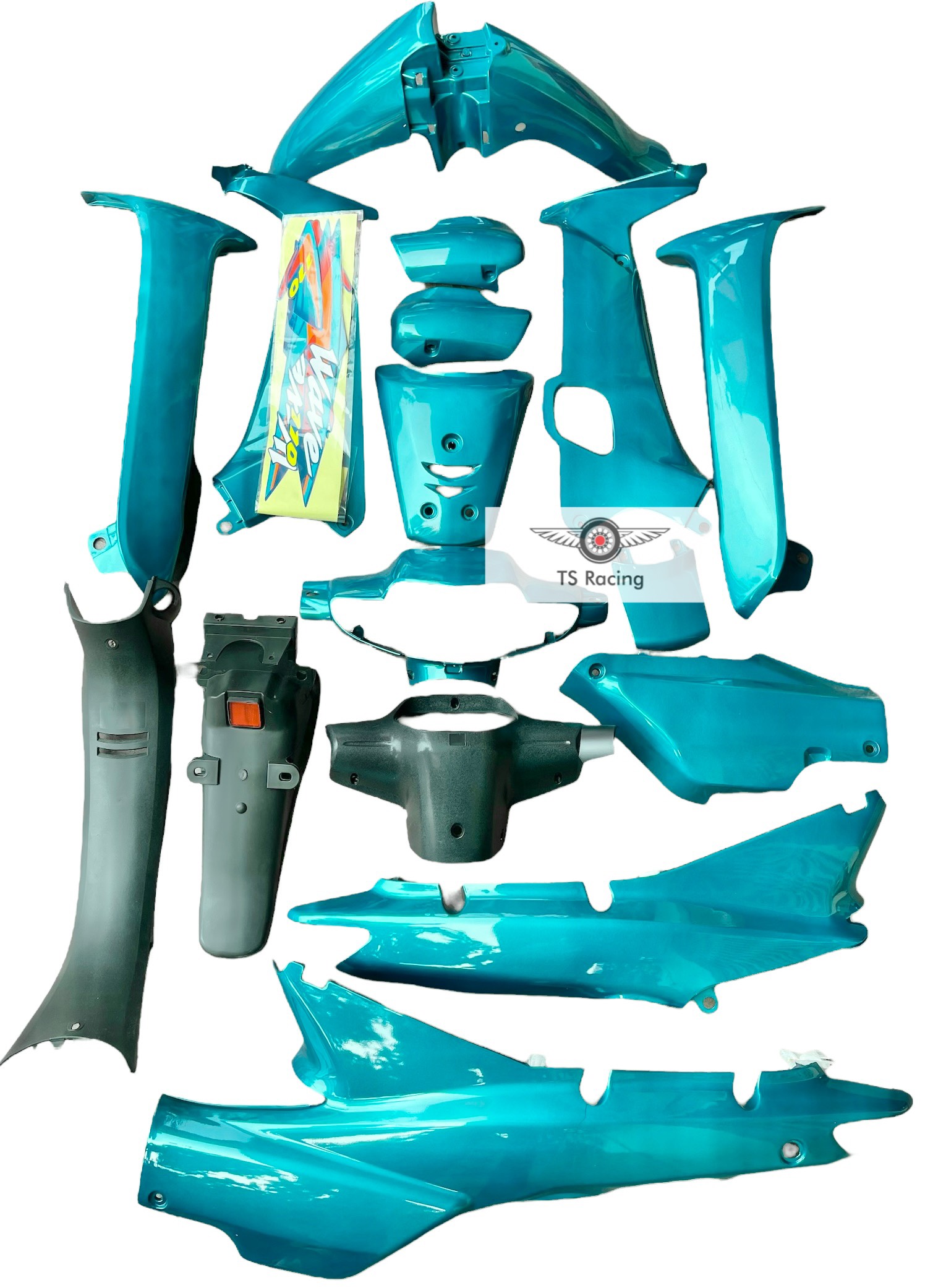 Dàn áo wave alpha - wave nhỏ xanh ngọc - tặng team 3 lớp