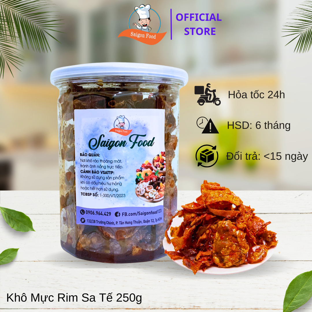 1kg mực ngào tỏi ớt - đặc sản bình định