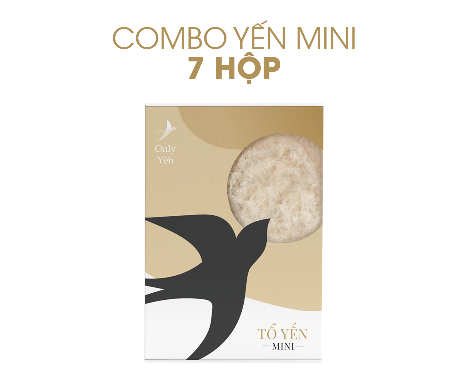 Combo 7 Hộp Yến Sào Mini 2g Nguyên Chất KH Cho Trẻ Nhỏ Mẹ Bầu Người Già Đẹp Da Tăng Đề Kháng Hệ Hô Hấp