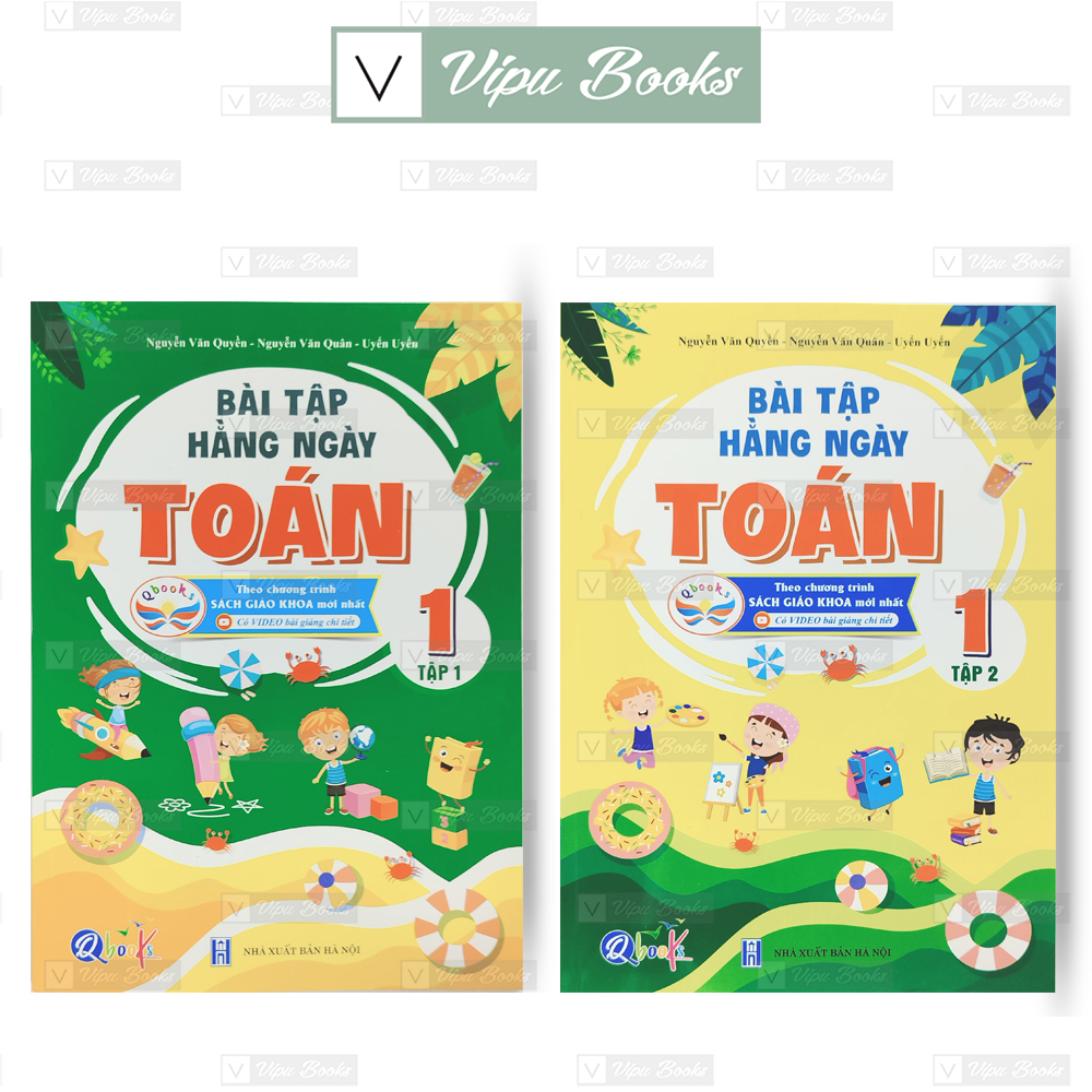 Sách - Bài Tập Hằng Ngày Toán Lớp 1 Cánh Diều - Combo 2 Tập
