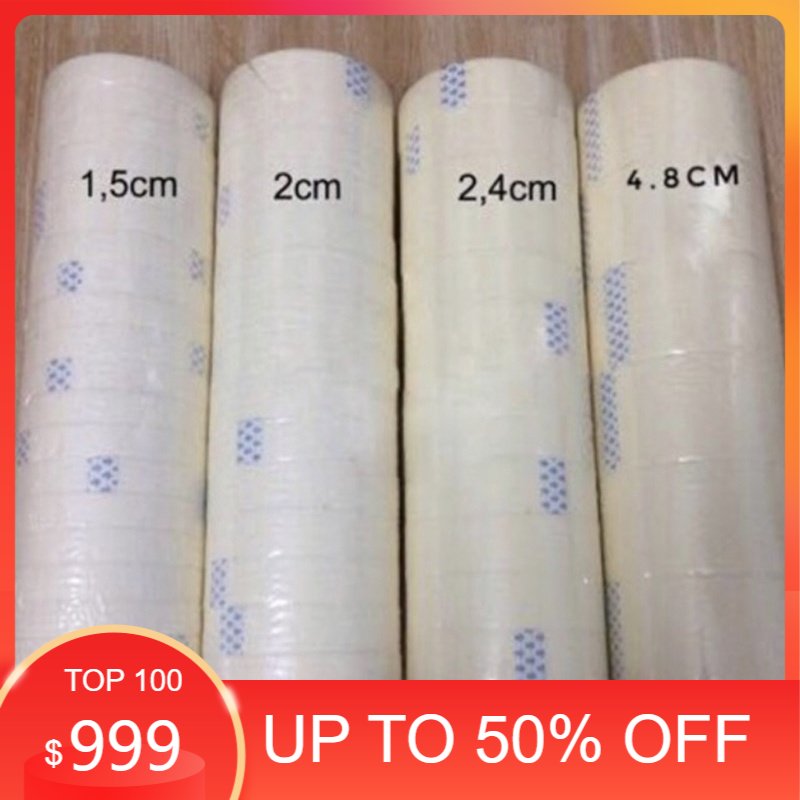 [1cây 30cuộn]Băng keo giấy viết tên ghi chú chặn màu sơn vẽ khổ 5cm x 2cm x1cm
