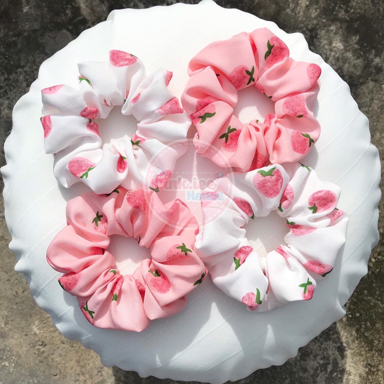 SCRUNCHIES DÂU TO 2 MÀU - CỘT TÓC HOTTREND