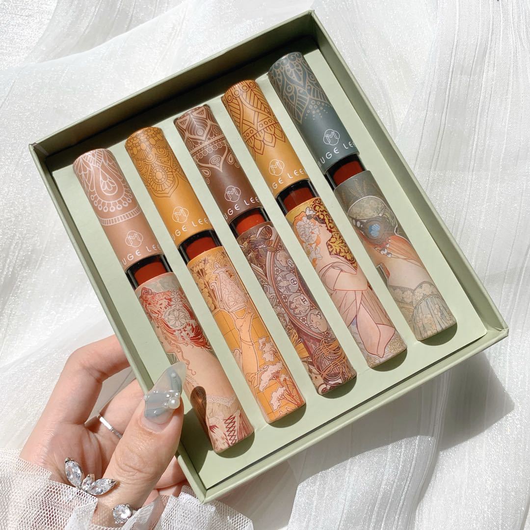 Full Set Son Kem 5 Cây Muge Leen Cổ Trang Cao Cấp