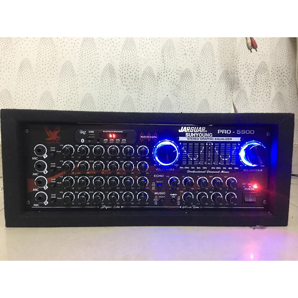 AMPLY JARGUNIS 12SÒ CÓ USB BLUETOOTH VÀ EQ CHỈNH NHẠC 4 LỖ MICRO