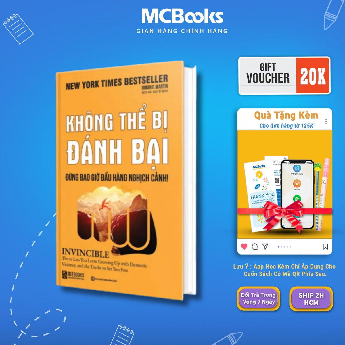 Sách - không thể bị đánh bại – đừng bao giờ đầu hàng nghịch cảnh - mcbooks
