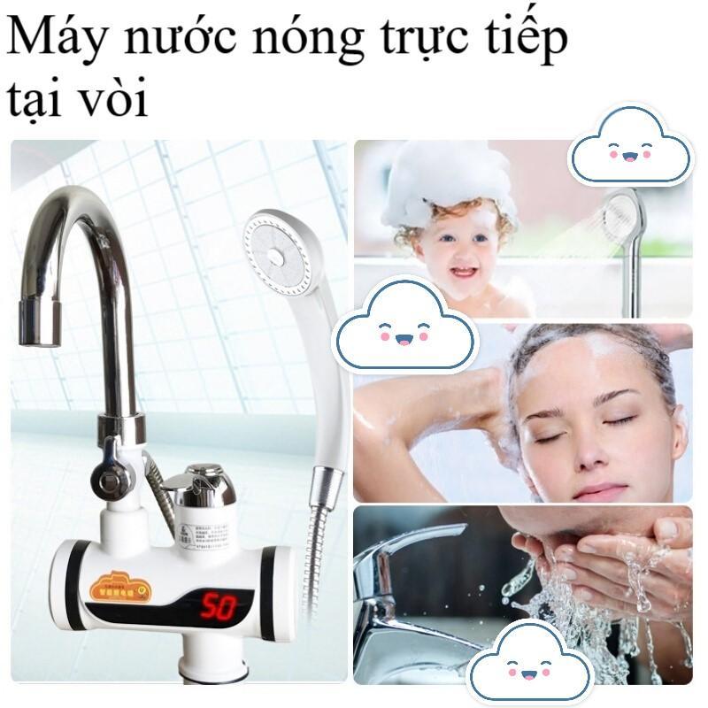 Máy nước nóng trực tiếp tại vòi. xua tan nỗi ngại nước lạnh mùa đông, có thể lắp đặt trong nhà tắm làm vòi tắm, dễ dàng lắp đặt vào nguồn nước gia đình. Bảo hành toàn quốc 1 đổi 1 bởi Sun Store
