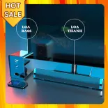 Loa thanh soundbar bluetooth SADA D-236, thiết kế sang trọng, kèm cục Bass đập cực mạnh, dòng cho máy tính, pc, tivi- loa vi tính