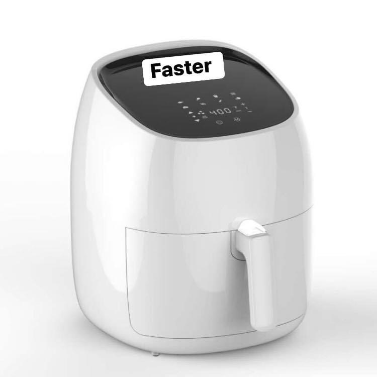 Nồi chiên không dầu Faster MGR7SBT màu trắng, dung tích cực lớn 7L, lòng chảo tháo rời tiện lợi, điều khiển cảm ứng