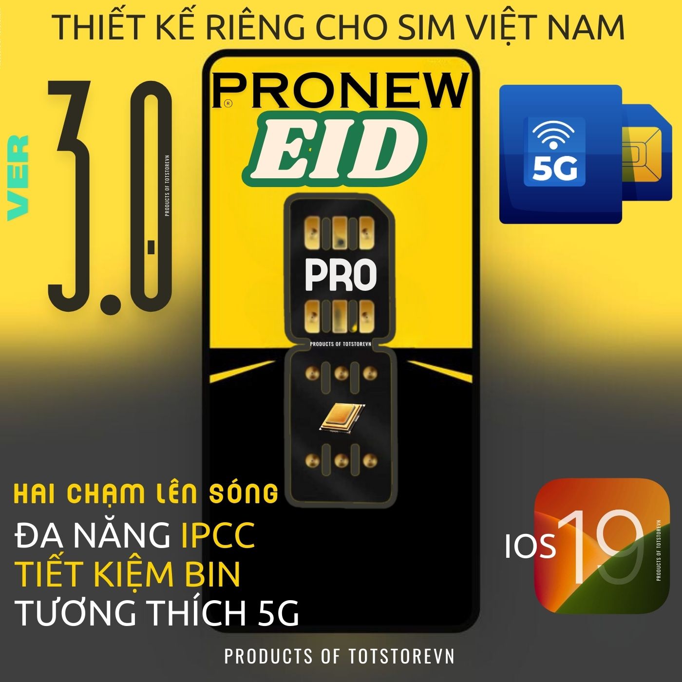 Sim Ghép ProNew V3 V26 cho iP-LOCK IPCC FULL QUỐC TẾ