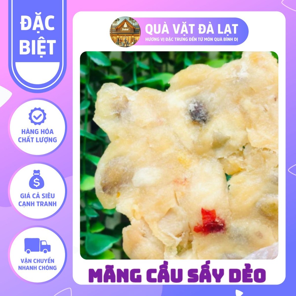  500G MÃNG CẦU XIÊM SẤY DẺO LẮC MUỐI ỚT CAY CAY MẶN MẶN LẠ MIỆNG - QUÀ VẶT ĐÀ LẠT 