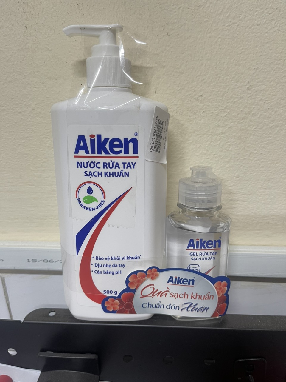 Nước rửa tay aiken sạch khuẩn 500g