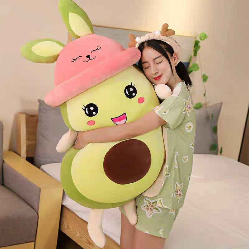 Bơ bông mũ thỏ - gấu bông bơ cao cấp gấu bông city