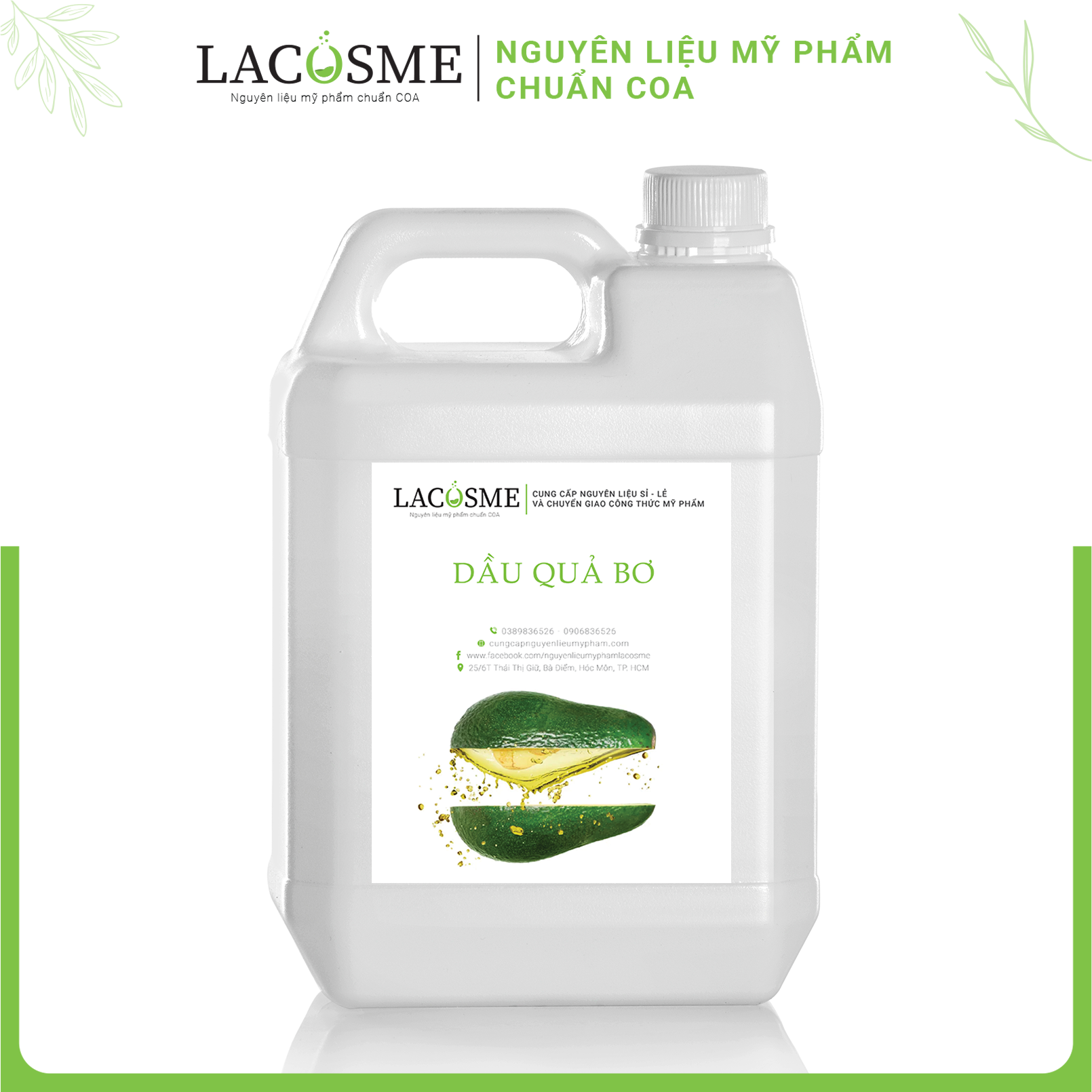 1 lít Dầu quả bơ