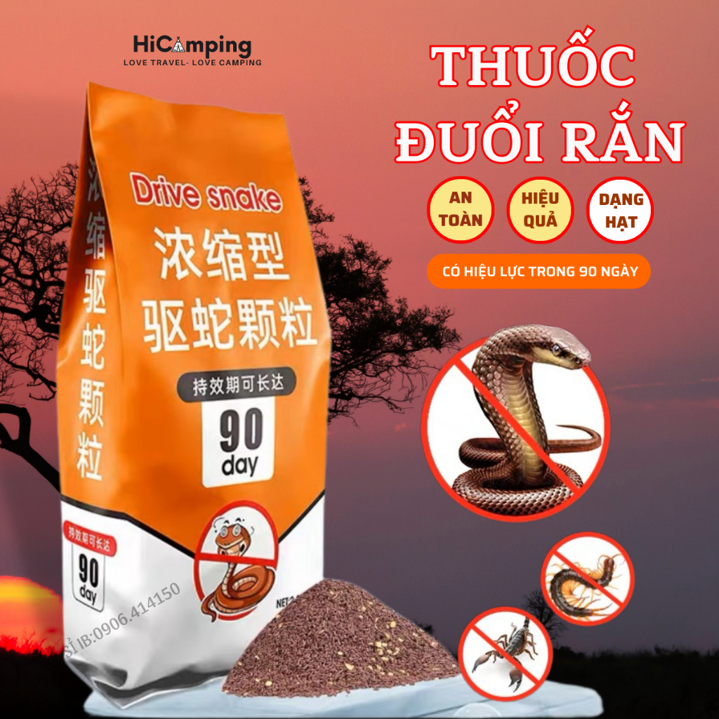 Thuốc đuổi rắn , thuốc diệt rắn dạng hạt , an toàn cho người và vật nuôi, hiệu quả 100%