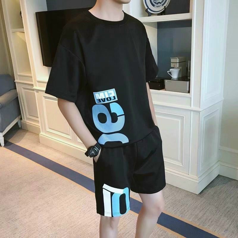Bộ thể thao nam sét bộ thể thao in siêu đẹp chất thun lạnh mịn mát thoáng khí thấm hút mồ hôi