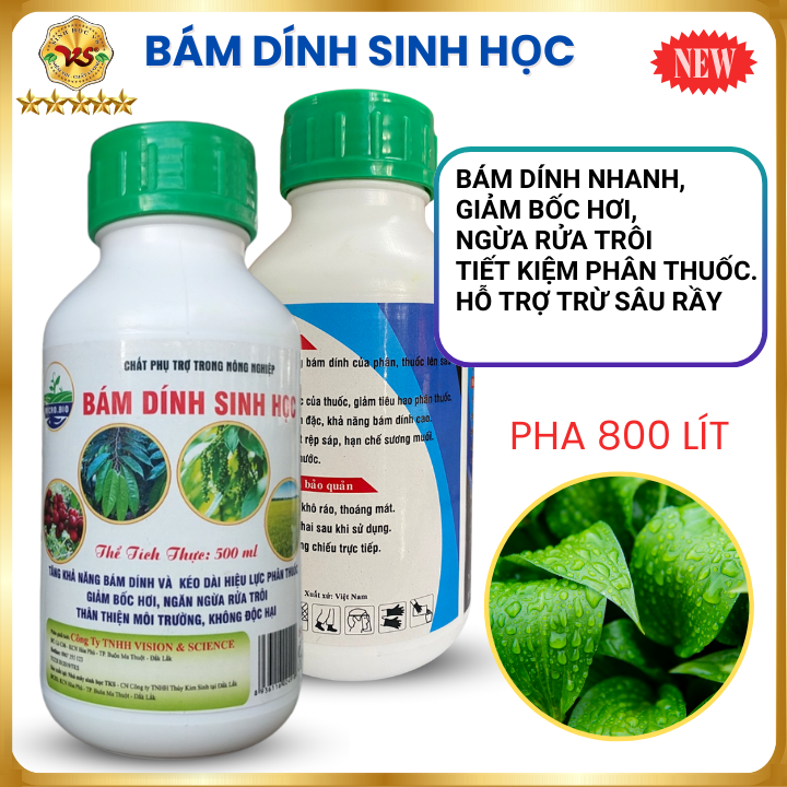 Chất Bám Dính Sinh Học 500ml Tăng Khả Năng Bám Dính, Tăng Hiệu Quả Phân Bón