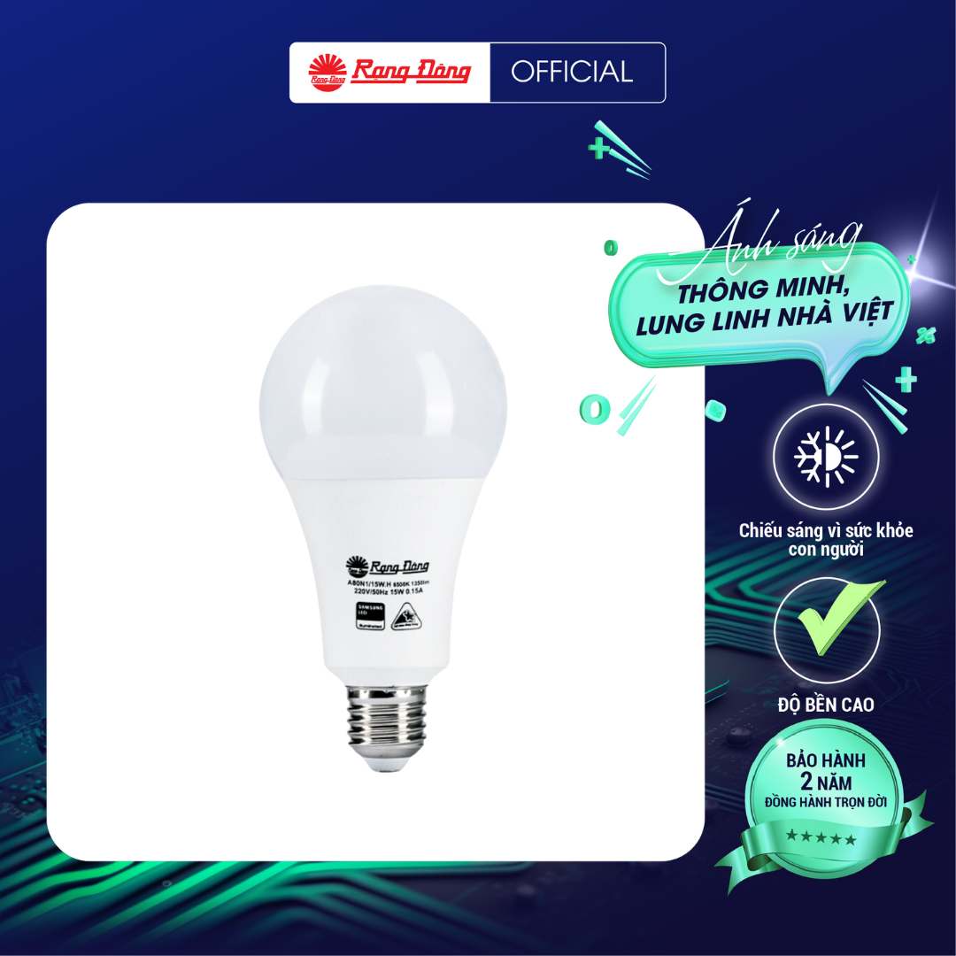(Mua 5 bóng tặng 1 bóng) LED BULB A95N1/20W E27Chính hãng Rạng Đông Siêu tiết kiệm điện Tuổi thọ cao Chất lượng ánh sáng đẹp Chip LED tin cậy