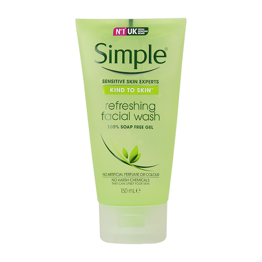 Simple Sữa Rửa Mặt Refreshing Facial Wash - Sữa rửa mặt Simple cho da nhạy cảm 150ml