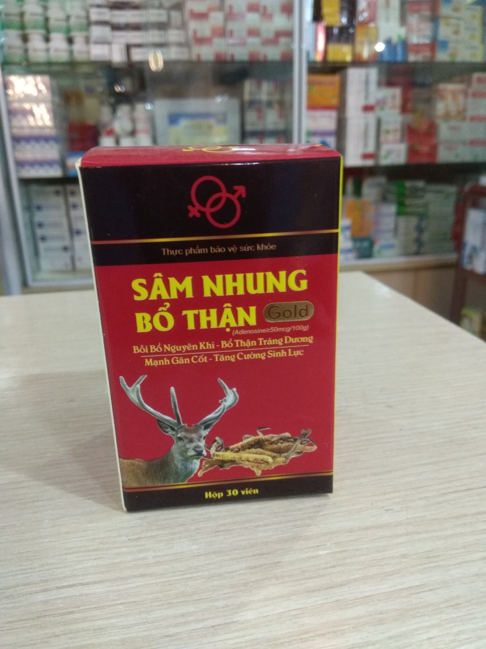 Viên uống Sâm nhung bổ thận Gold -Giúp tăng cường sinh lực cho cả nam và nữ 30 viênx5